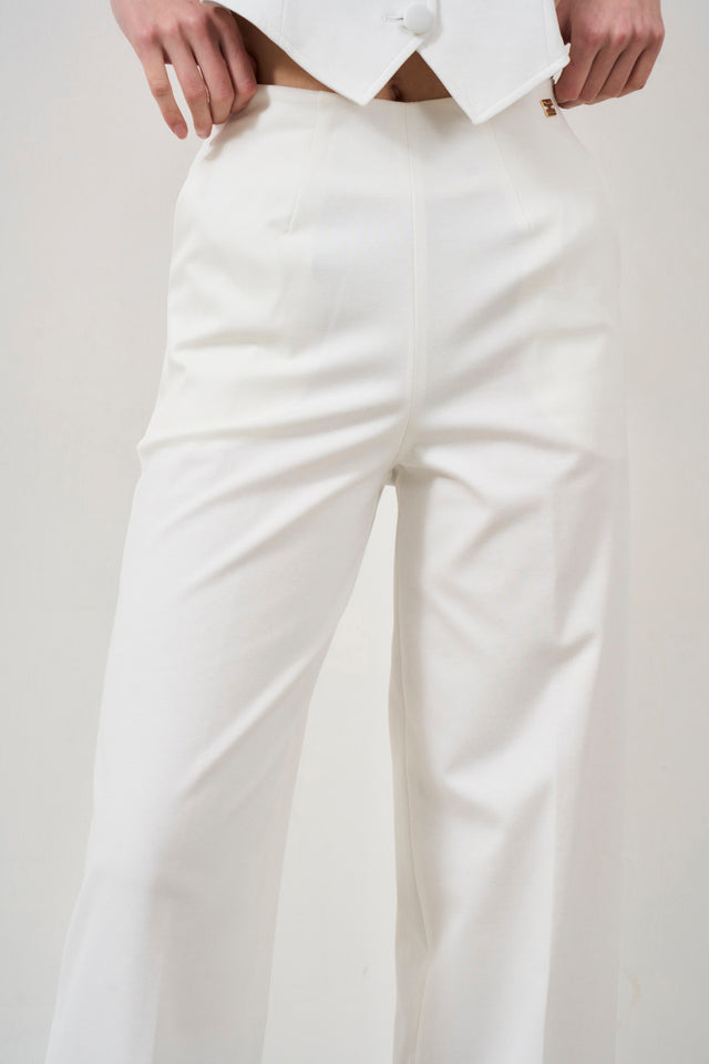 MANILA GRACE Women's wide-leg trousers