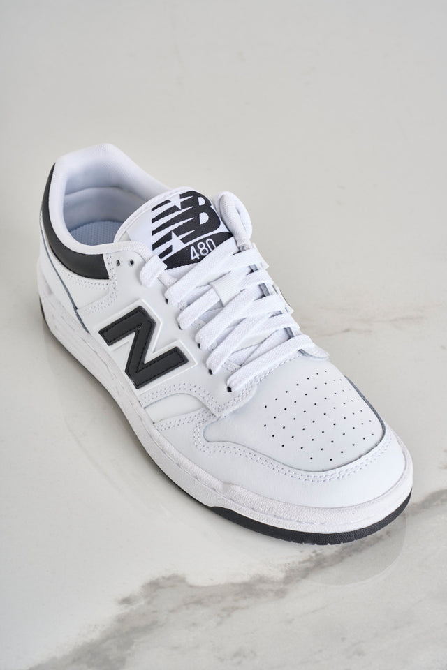 NEW BALANCE Black and white 480 women's sneakers