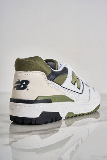 Sneakers uomo 550 bianco-verde militare - 8