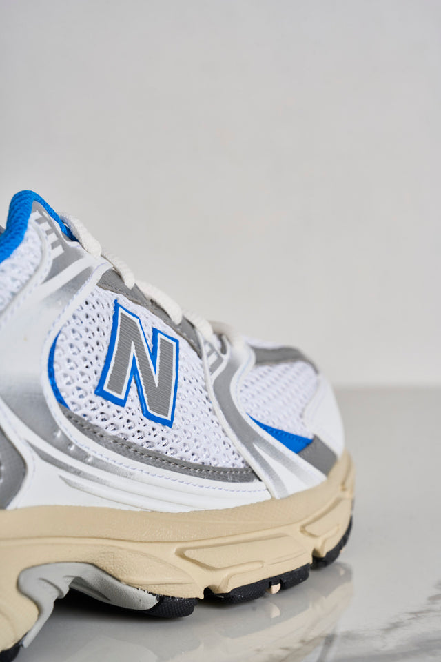 White and blue 530 men's sneakers
