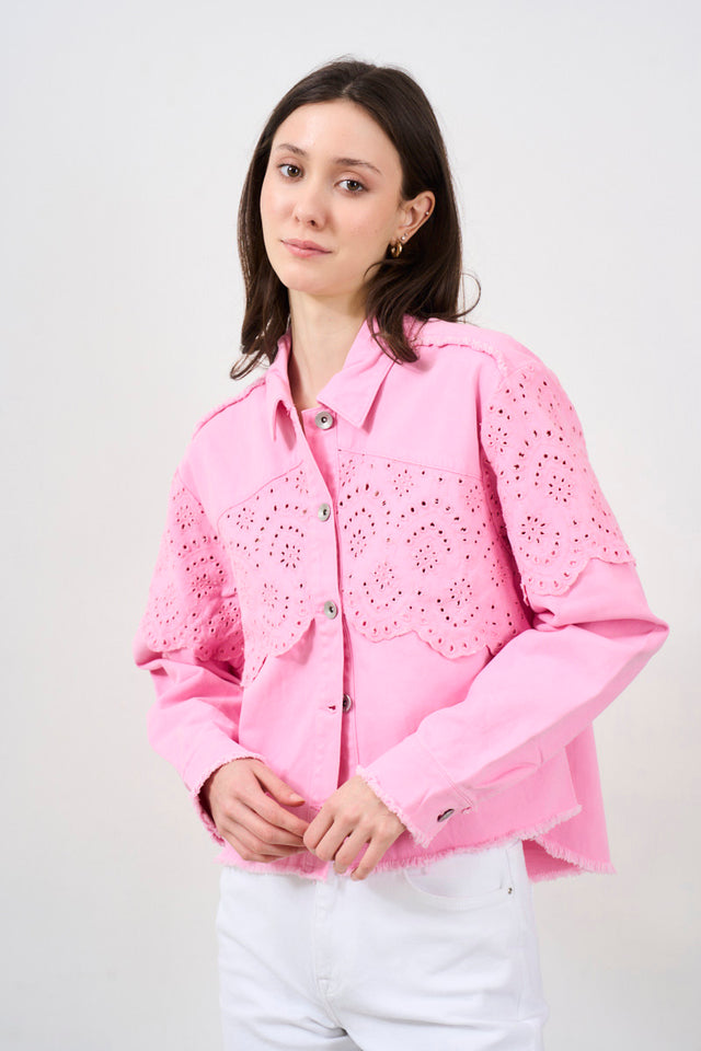 Women's jacket with lace details