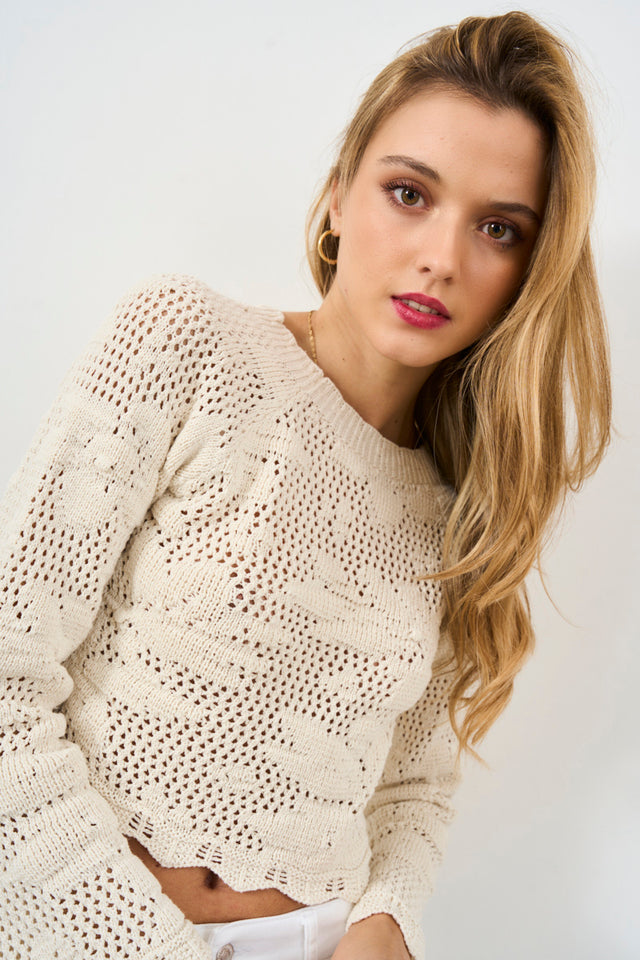 ONLY Maglia donna crochet