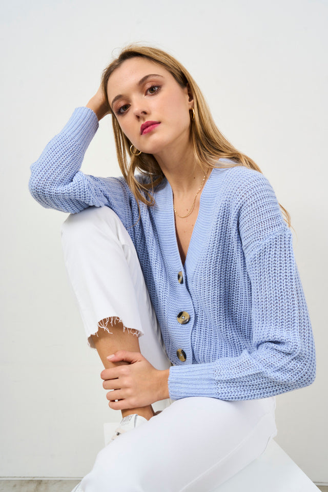 ONLY Women's textured knit cardigan