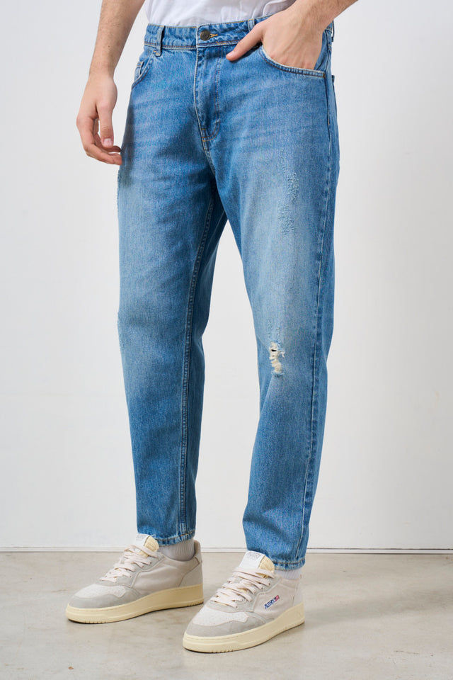 PONT DENIM Jeans uomo con strappi