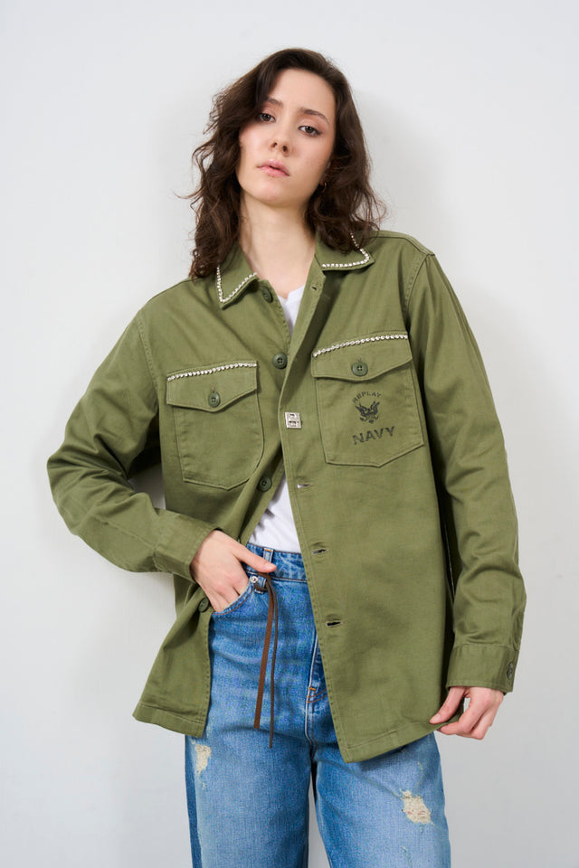 REPLAY Women's jacket with rhinestones