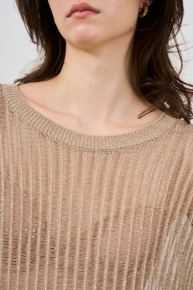 Women's viscose pullover with lurex<br>