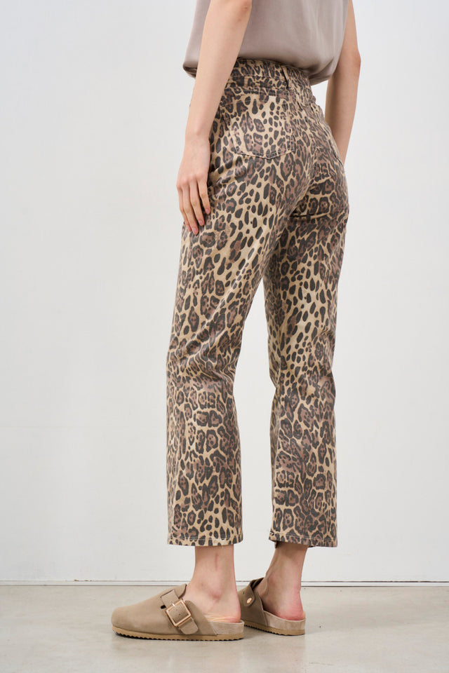 Women's trousers with animal print