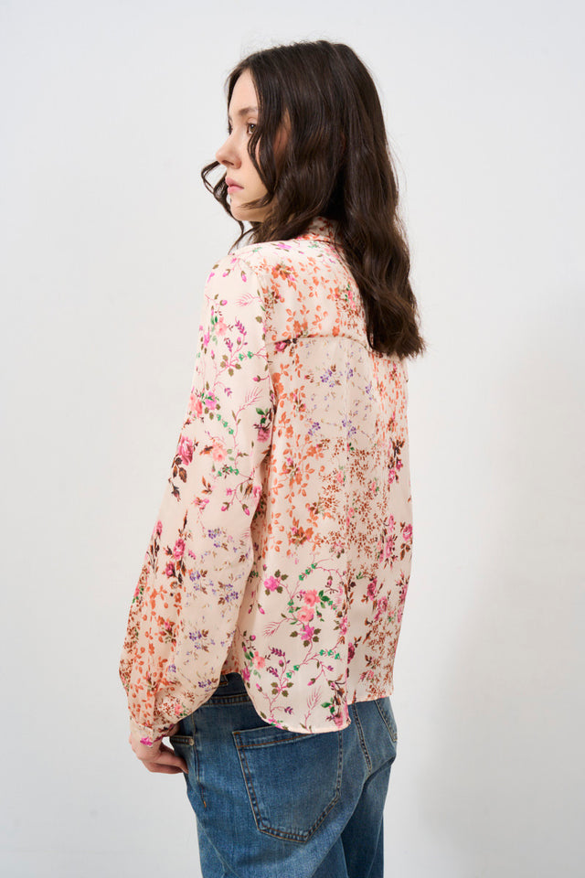 Women's shirt with floral print
