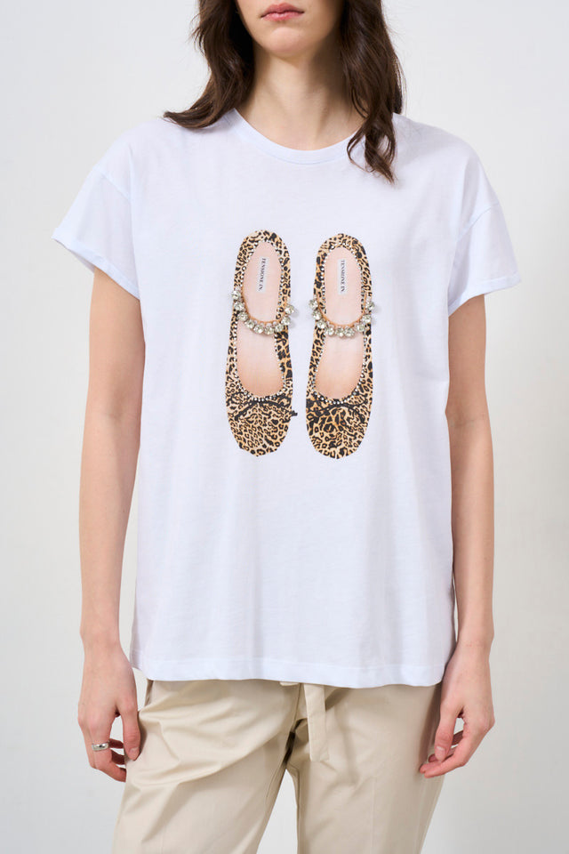 T-Shirt Con Stampa 'Ballerine' Leopardate