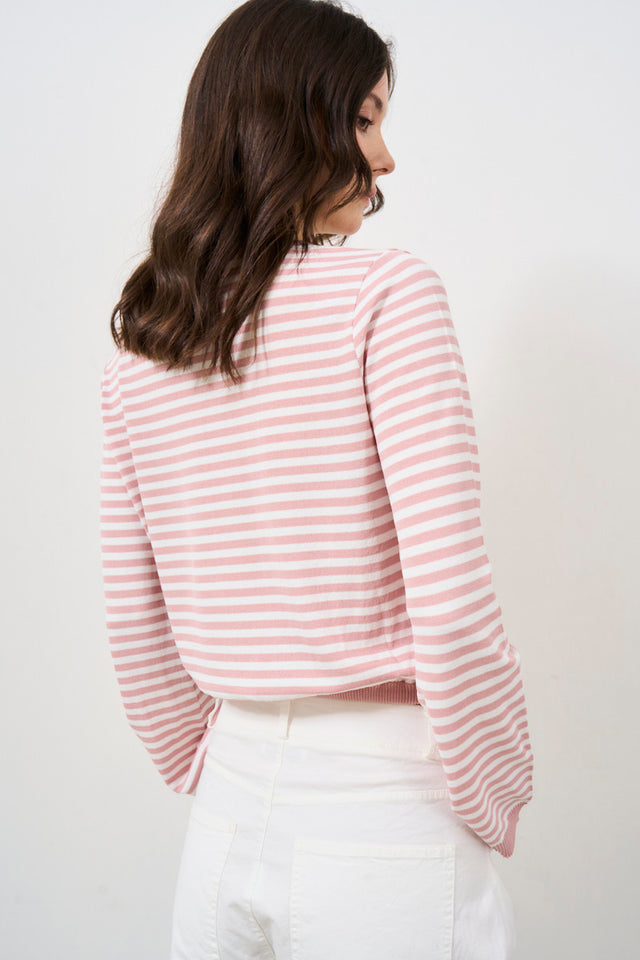 Striped women's sweater