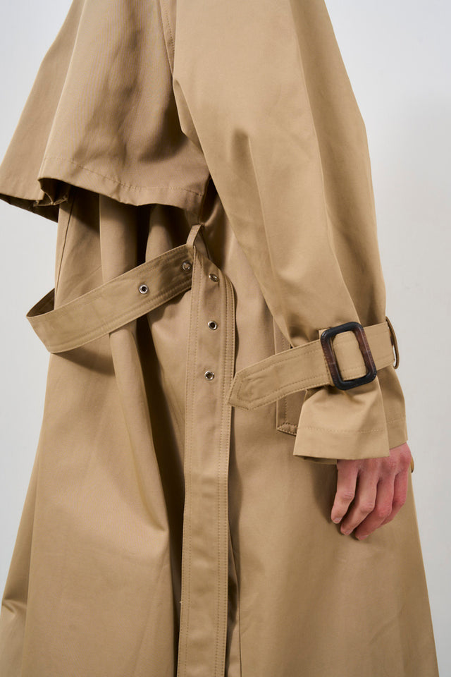Oversized women's trench coat