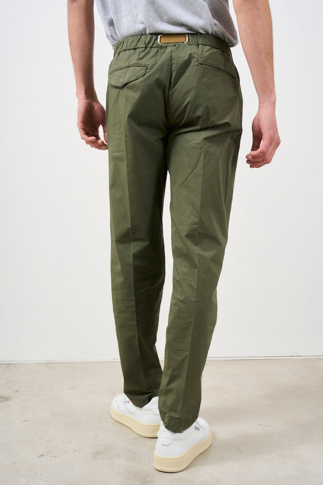 Men's trousers in stretch cotton