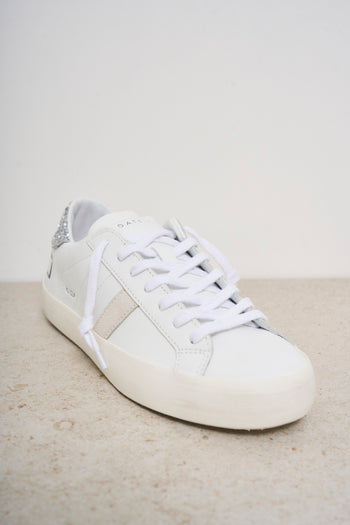 Sneakers donna bianca e argento - 4