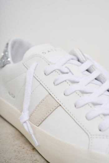 Sneakers donna bianca e argento - 5