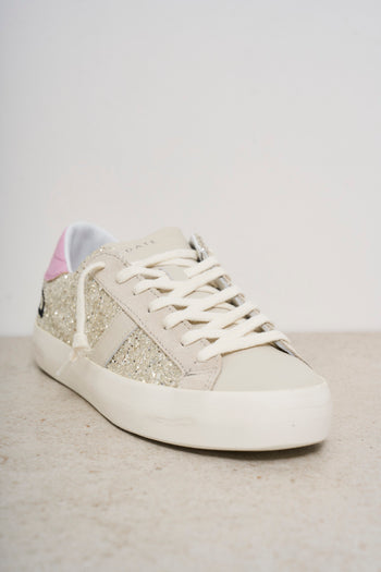 Sneakers donna oro e rosa - 4