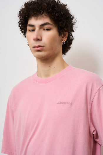 T-shirt uomo girocollo rosa - 4