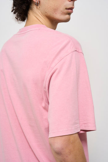 T-shirt uomo girocollo rosa - 6