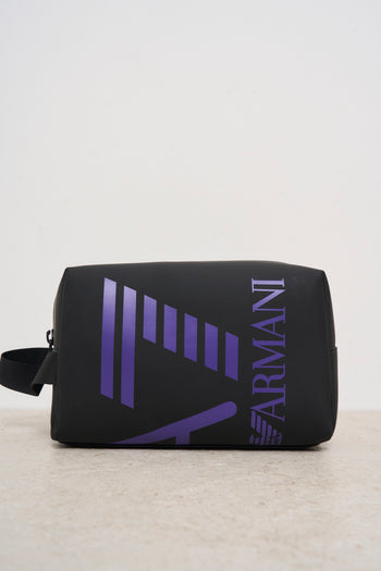 Pochette uomo nera e viola - 5