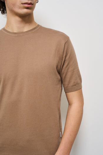 T-shirt uomo in maglia tortora - 3