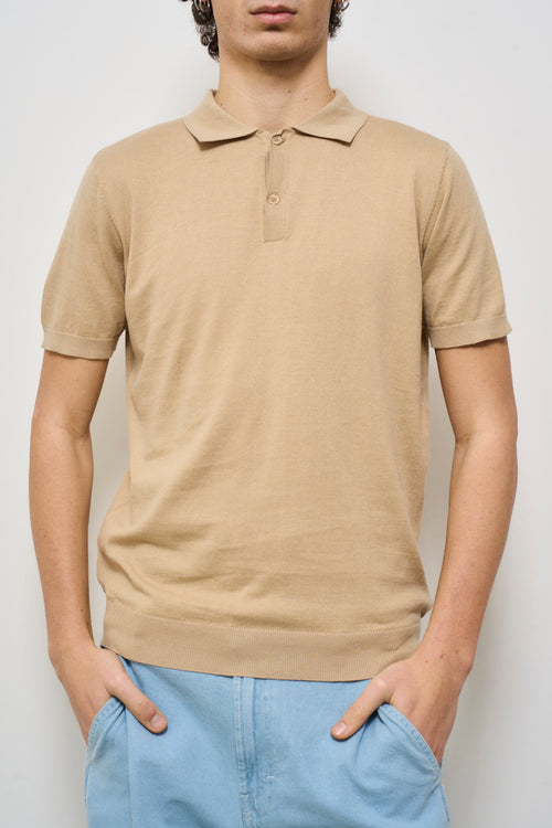 Polo uomo beige