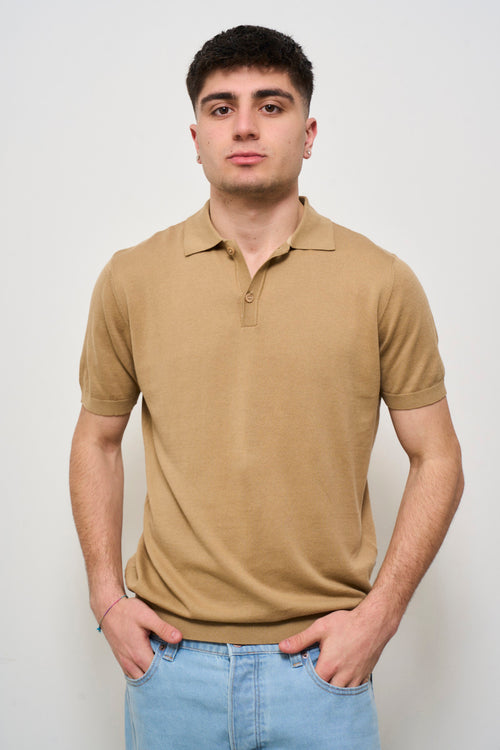 Polo uomo beige