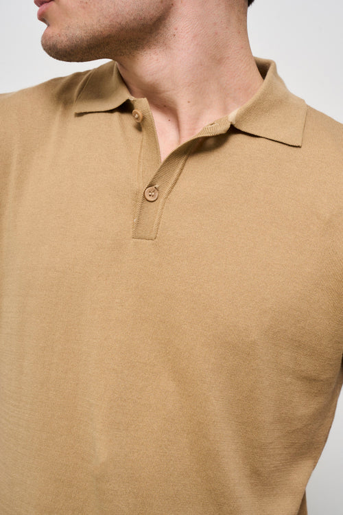 Polo uomo beige - 2