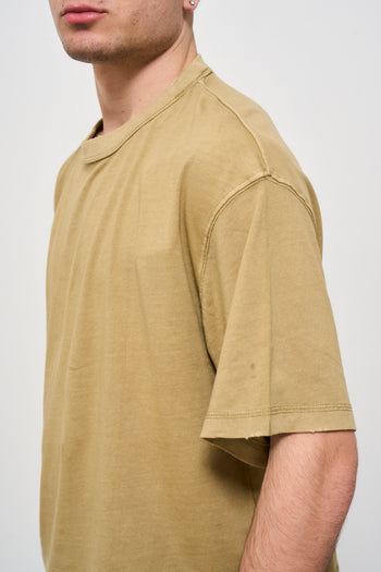 T-shirt uomo girocollo beige - 3