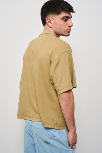 T-shirt uomo girocollo beige - 4