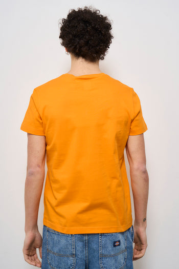 T-shirt uomo arancione con logo - 3