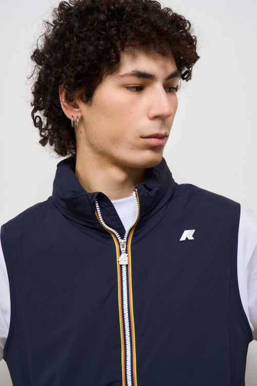 Gilet uomo Valen stretch blu impermeabile - 2