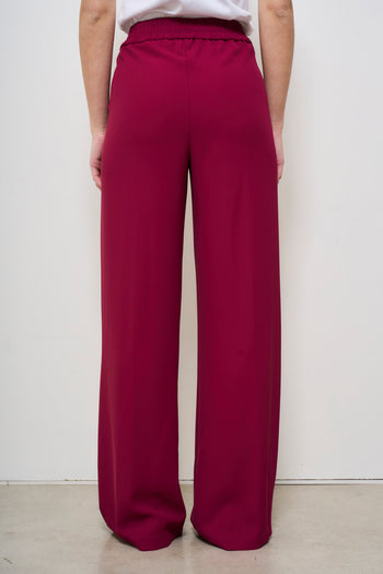 Pantalone donna a palazzo bordeaux - 5