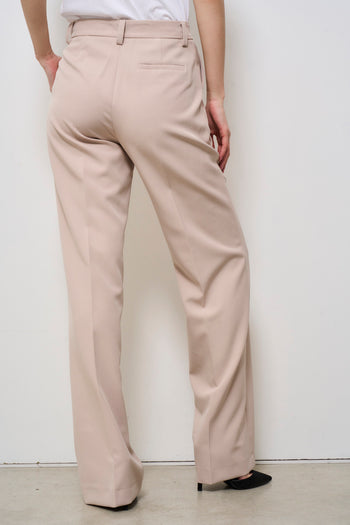 Pantaloni donna rosa cipria eleganti - 4