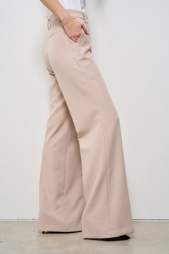 Pantaloni donna rosa cipria eleganti - 5