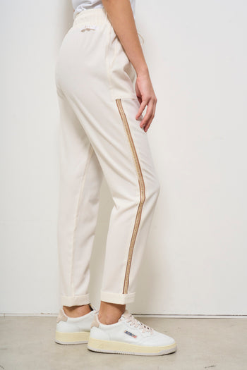 Pantalone donna panna - 4