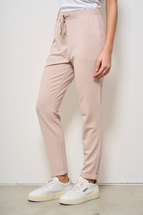 Pantalone donna rosa cipria - 2