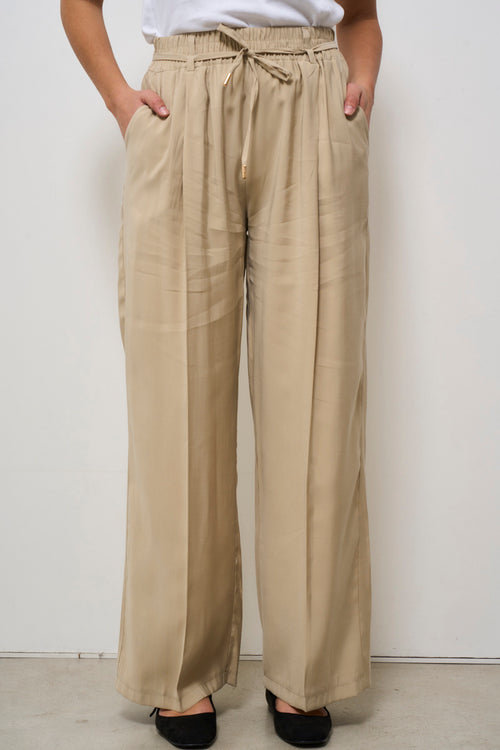 Pantalone donna beige - 1