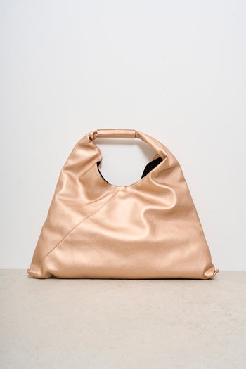 Borsa a sacca donna rosa metallizzato - 5