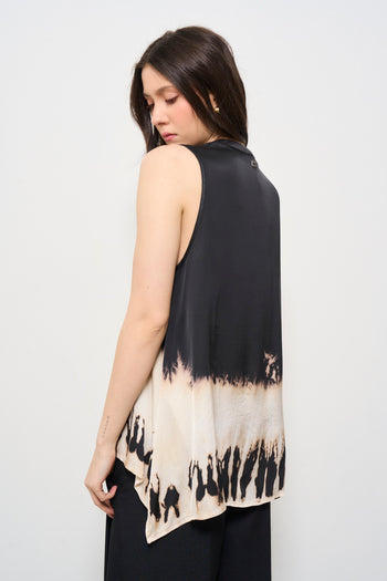 Blusa donna fantasia smanicata - 4