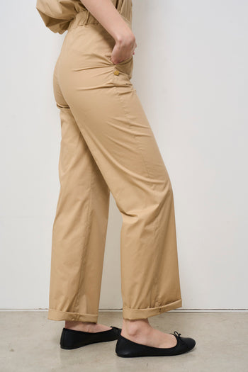 Pantalone donna beige dritto - 5