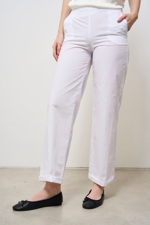 Pantalone donna bianco dritto