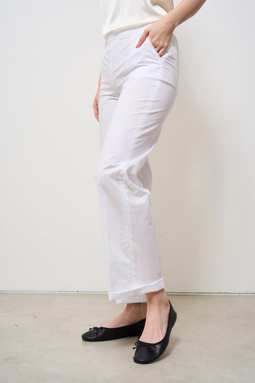 Pantalone donna bianco dritto - 2