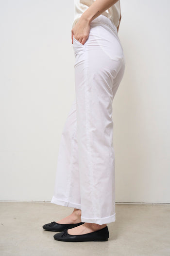 Pantalone donna bianco dritto - 3