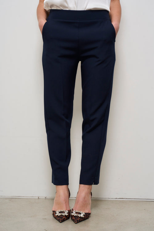 Pantalone donna a sigaretta blu - 2