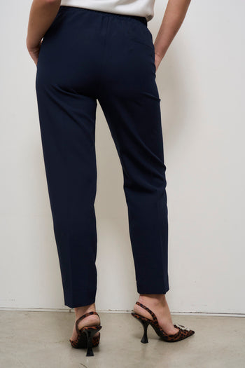 Pantalone donna a sigaretta blu - 3