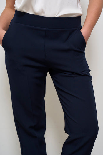 Pantalone donna a sigaretta blu - 5