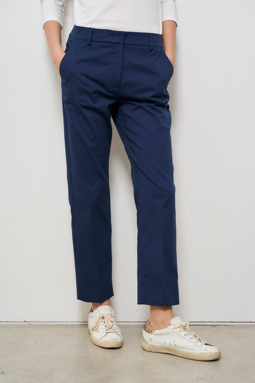 Pantalone donna blu notte a sigaretta - 2