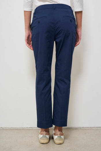 Pantalone donna blu notte a sigaretta - 5