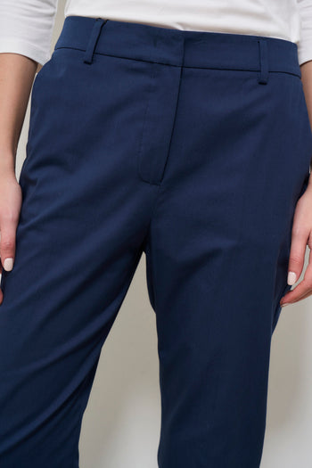 Pantalone donna blu notte a sigaretta - 6