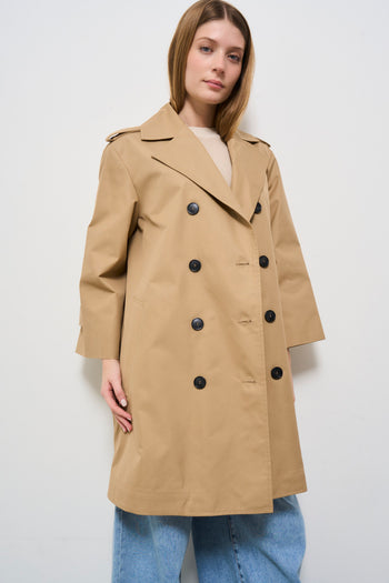 Trench donna midi beige - 3