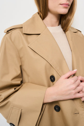 Trench donna midi beige - 4